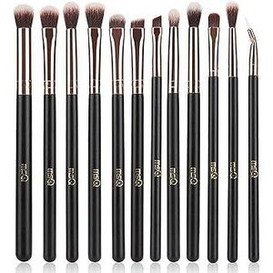 Eye Makeup Brushes 12Pcs Rose Gold Eyeshadow Makeup Brushes Set With Soft